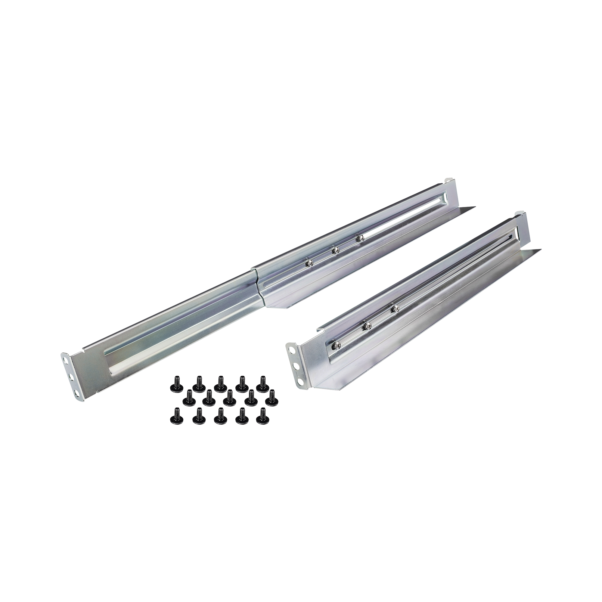 Kit de Rieles Para Racks de 4 Postes, Para UPS de 1 a 3 UR, Profundidad Ajustable, Soporte de Peso de 104.78 Kg Kit de Rieles Para Racks de 4 Postes, Para UPS de 1 a 3 UR, Profundidad Ajustable, Soporte de Peso de 104.78 Kg